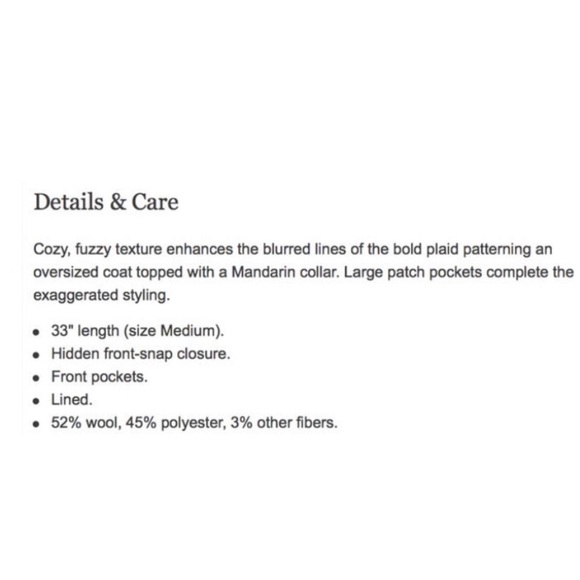 Kenneth Cole Plaid Coat - Picture 8 of 8